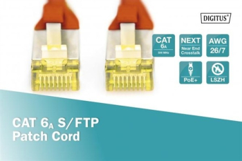 Patchkabel digitus CAT6a S/FTP/rot/2.0m