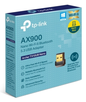 TP-Link Archer TX10UB Nano AX900/WLAN 2.4GHz + 5GHz/Bluetooth 5.3