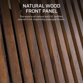Preview: Corsair Frame 4000D RS Wood, schwarz/braun/Glasfenster