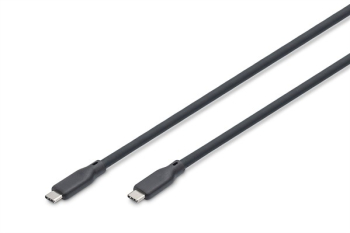 Digitus USB-C Kabel USB 3.2 Gen2 USB-C Stecker/1.00 m/Schwarz (matt)