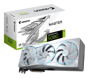 GIGABYTE AORUS GeForce RTX 5080 Master ICE 16G/16GB GDDR7/HDMI/3x DP