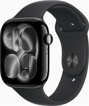 Apple Watch Series 11 46mm Aluminium diamantschwarz mit Sportarmband M/L schwarz