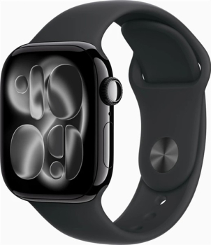 Apple Watch Series 11 42mm Aluminium diamantschwarz mit Sportarmband M/L schwarz
