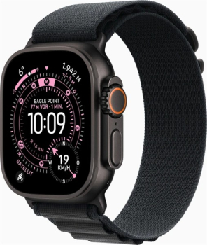 Apple Watch Ultra 3 schwarz mit Alpine Loop Large schwarz