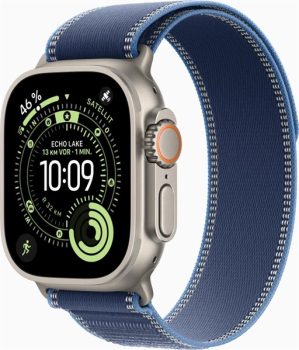 Apple Watch Ultra 3 natur mit Trail Loop M/L blau/hellblau