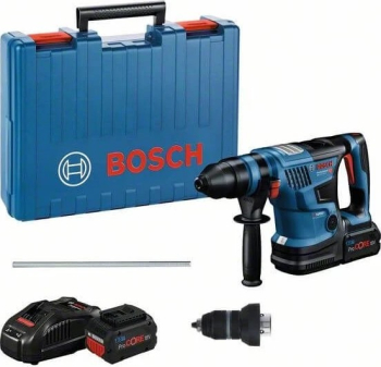 Bosch Professional GBH 18V-34 CF BITURBO Akku-Bohr-/Meißelhammer inkl. Koffer + 2 Akkus 8.0Ah