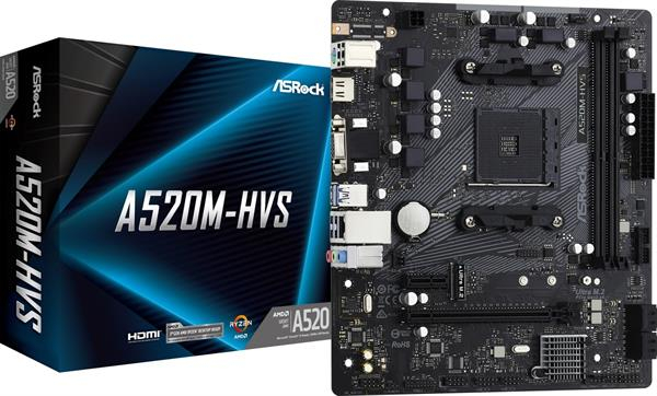 ASRock A520M-HVS/µATX/AM4 ASRock A520M-HVS/µATX/AM4