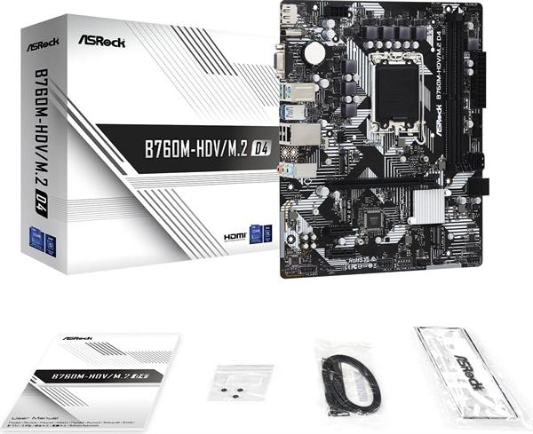 ASRock B760M-HDV/S1700/DDR4/µATX ASRock B760M-HDV/S1700/DDR4/µATX