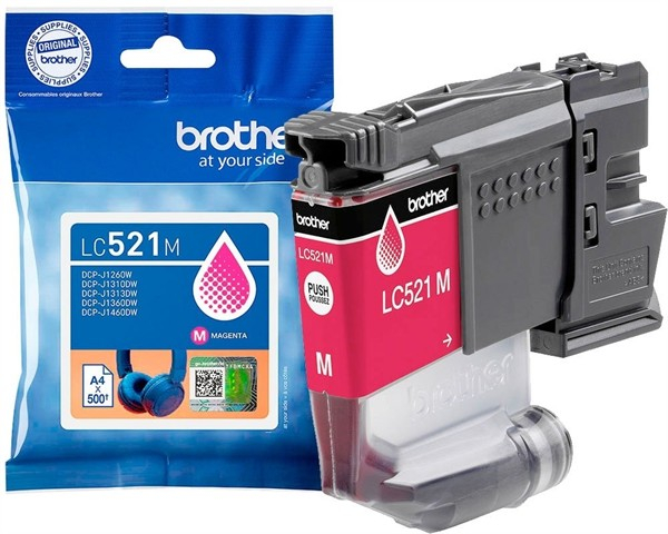 Brother Tinte LC521M, Magenta