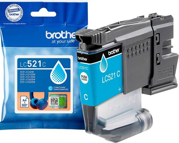 Brother Tinte LC521C, Cyan