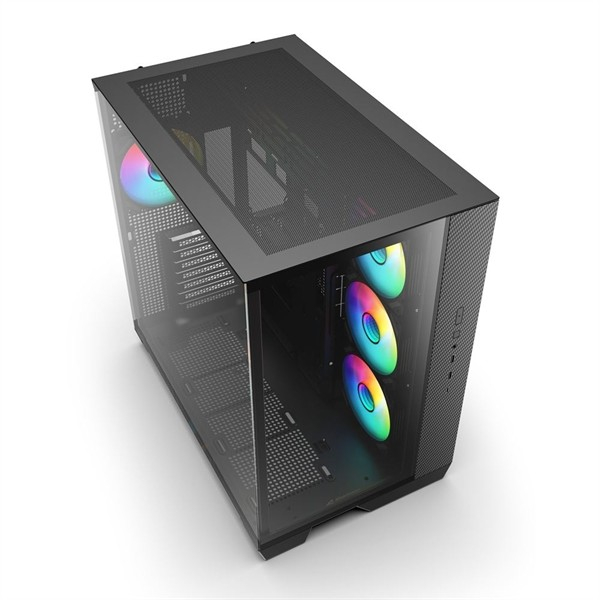 Sharkoon Steel Shark Black/Glasfenster