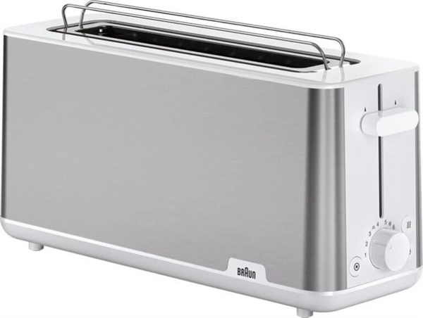 Braun HT 1610 WH PurShine Langschlitz-Toaster